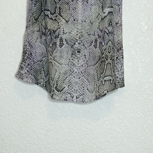 Lavender‎ Brown Snake Skin Multi Color Print Racerback Cami Sz L - Picture 4 of 8
